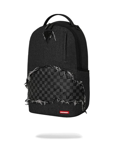 Sprayground black denim - sprayground, tear